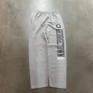 Champion Georgetown university men's grey spell out logo open leg sweatpants M